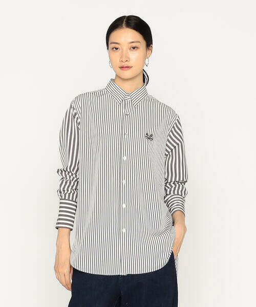 Precious Mild / プレシャスマイルド シャツ・ブラウス | メガネ刺繍 ストライプシャツ | 詳細4