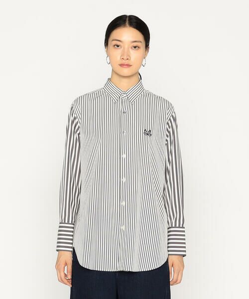 Precious Mild / プレシャスマイルド シャツ・ブラウス | メガネ刺繍 ストライプシャツ | 詳細5