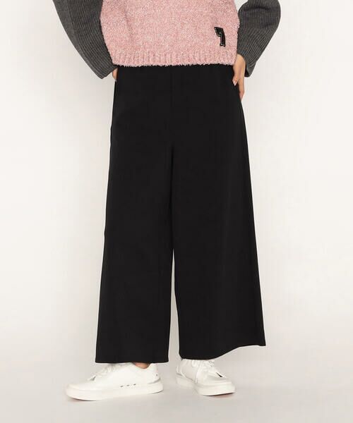 Precious Mild / プレシャスマイルド その他パンツ | 裏起毛 クロップドワイドパンツ(05:ブラック)