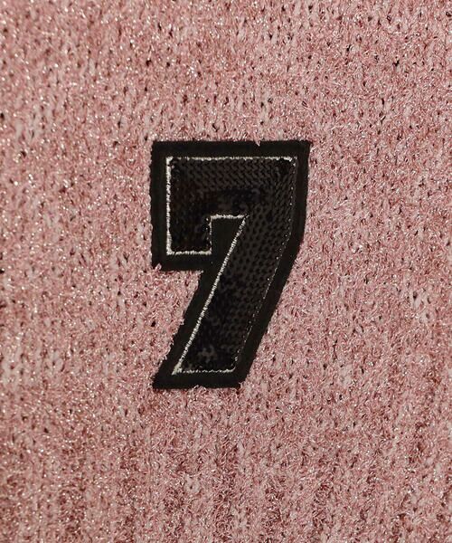 Precious Mild / プレシャスマイルド ニット・セーター | ピンクブークレ×グレーニット プルオーバー | 詳細12