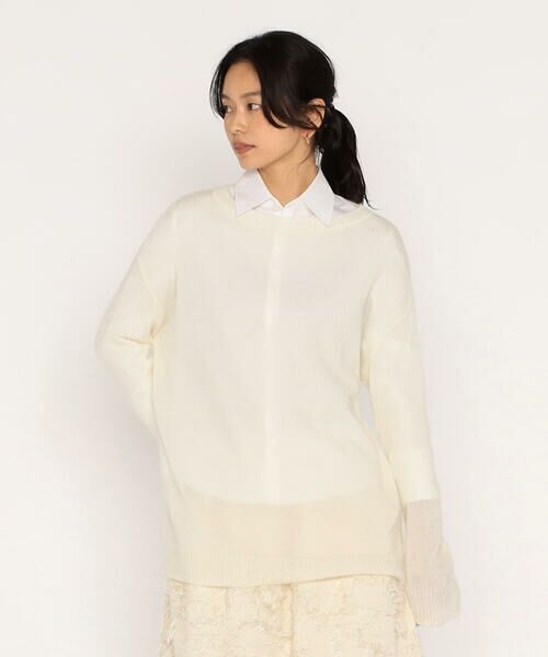 Precious Mild / プレシャスマイルド ニット・セーター | モヘヤニット プルオーバー(02:オフホワイト)