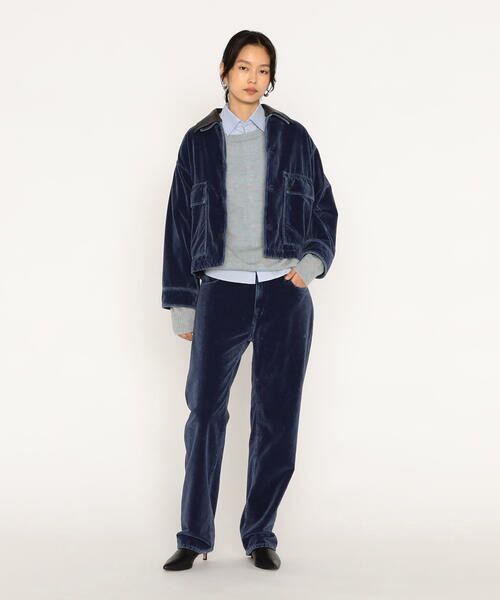 Precious Mild / プレシャスマイルド その他パンツ | インディゴベルベット パンツ | 詳細3