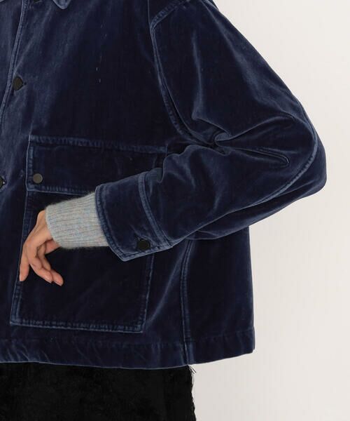 Precious Mild / プレシャスマイルド その他アウター | インディゴベルベット ワークジャケット | 詳細10