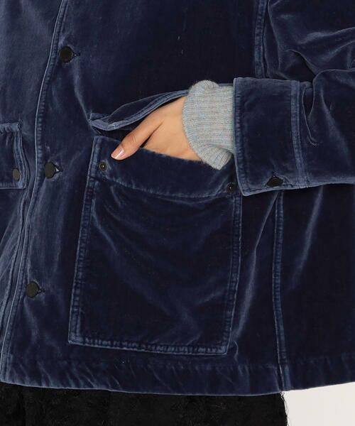 Precious Mild / プレシャスマイルド その他アウター | インディゴベルベット ワークジャケット | 詳細11