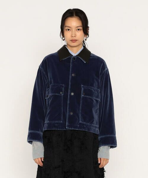Precious Mild / プレシャスマイルド その他アウター | インディゴベルベット ワークジャケット | 詳細5
