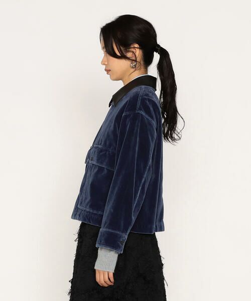 Precious Mild / プレシャスマイルド その他アウター | インディゴベルベット ワークジャケット | 詳細6