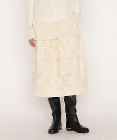 Precious Mild / プレシャスマイルド ロング・マキシ丈スカート | 〔 +サイズ 〕 ジャカード スカート