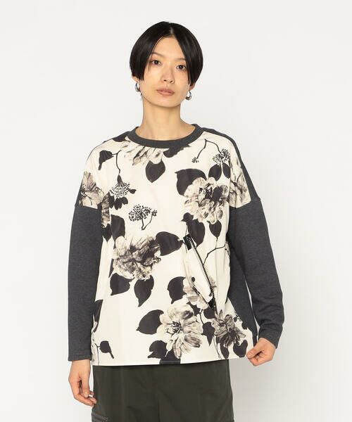 Precious Mild / プレシャスマイルド カットソー | ヴィンテージフラワープリント プルオーバー | 詳細3