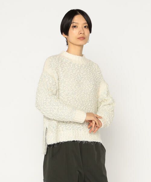 Precious Mild / プレシャスマイルド ニット・セーター | 丸モールニット プルオーバー（02:オフホワイト）