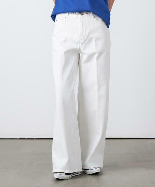 Precious Mild / プレシャスマイルド デニムパンツ | 12OZホワイトデニム ワイドパンツ（02:オフホワイト）