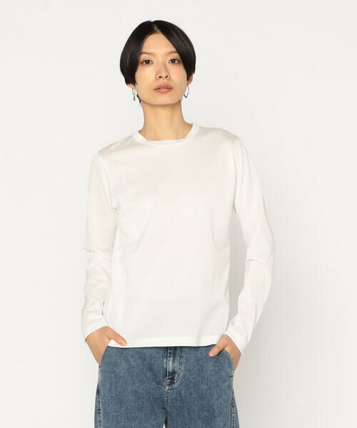 Precious Mild / プレシャスマイルド カットソー | 〔 +サイズ 〕 ITADAKI天竺 長袖プルオーバー（01:ホワイト）