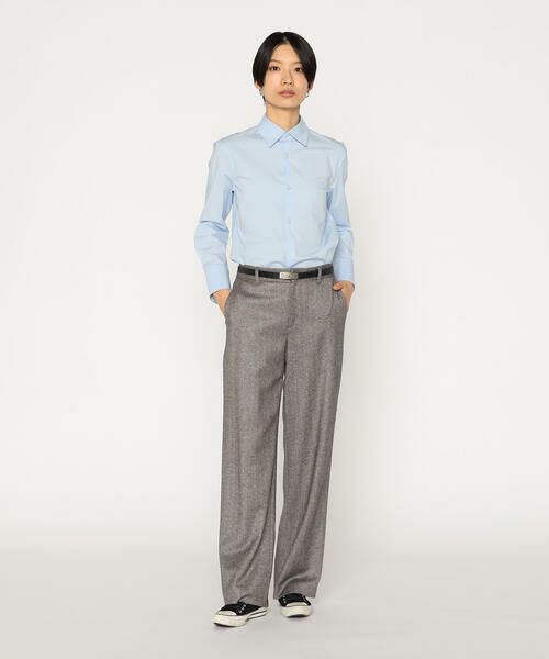 Precious Mild / プレシャスマイルド シャツ・ブラウス | 〔 +サイズ 〕 コットンストレッチ ベーシックシャツ | 詳細3