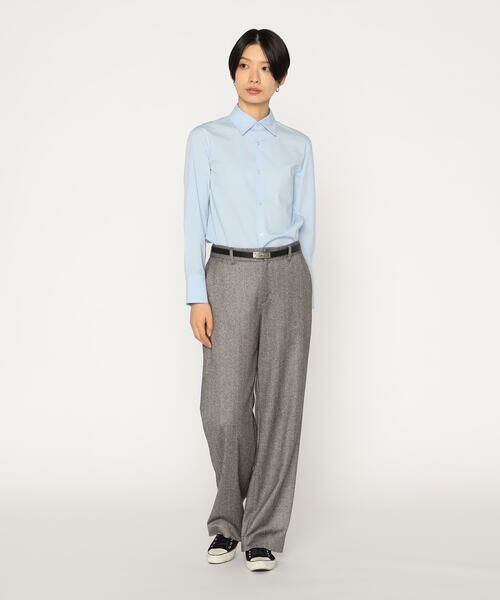 Precious Mild / プレシャスマイルド シャツ・ブラウス | 〔 +サイズ 〕 コットンストレッチ ベーシックシャツ | 詳細4