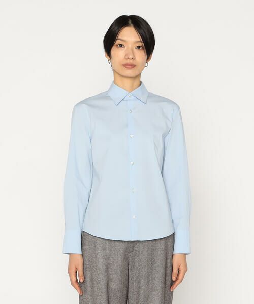 Precious Mild / プレシャスマイルド シャツ・ブラウス | 〔 +サイズ 〕 コットンストレッチ ベーシックシャツ | 詳細6