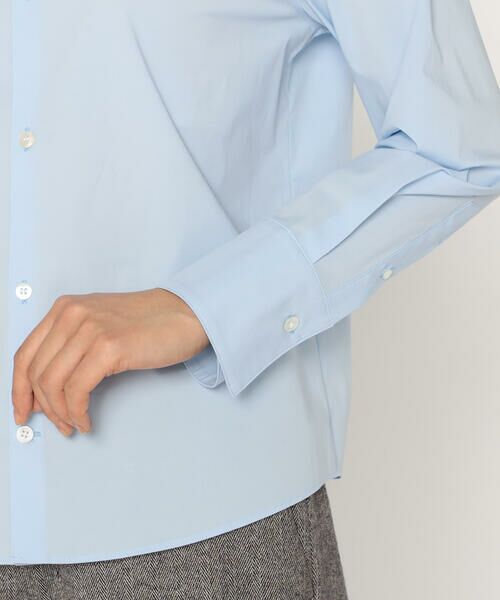 Precious Mild / プレシャスマイルド シャツ・ブラウス | 〔 +サイズ 〕 コットンストレッチ ベーシックシャツ | 詳細10