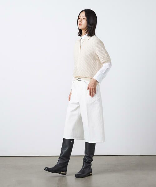 Precious Mild / プレシャスマイルド その他パンツ | 〔 +サイズ 〕 12OZホワイトデニム バミューダパンツ | 詳細1