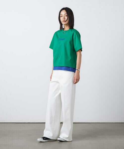 Precious Mild / プレシャスマイルド デニムパンツ | 〔 +サイズ 〕 12OZホワイトデニム ワイドパンツ | 詳細3