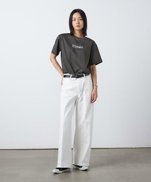 Precious Mild / プレシャスマイルド デニムパンツ | 〔 +サイズ 〕 12OZホワイトデニム ワイドパンツ | 詳細5
