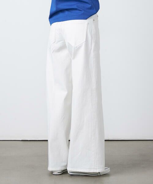 Precious Mild / プレシャスマイルド デニムパンツ | 〔 +サイズ 〕 12OZホワイトデニム ワイドパンツ | 詳細7