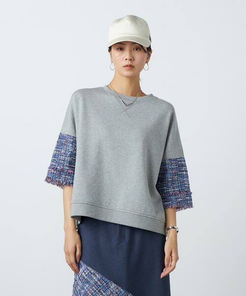 Precious Mild / プレシャスマイルド カットソー | ブルーツイード プルオーバー | 詳細6