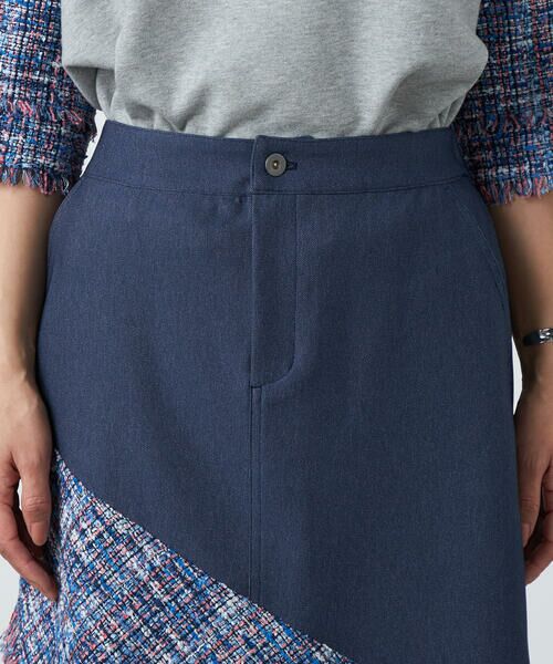 Precious Mild / プレシャスマイルド ロング・マキシ丈スカート | ブルーツイード ロングスカート | 詳細9