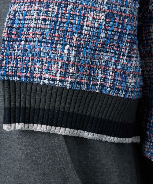 Precious Mild / プレシャスマイルド ブルゾン | ブルーツイード フードブルゾン | 詳細18