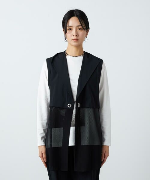 Precious Mild / プレシャスマイルド ベスト | ハトメ付き フードジレ | 詳細7