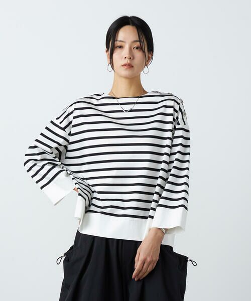 Precious Mild / プレシャスマイルド カットソー | 天竺ボーダー プルオーバー | 詳細4