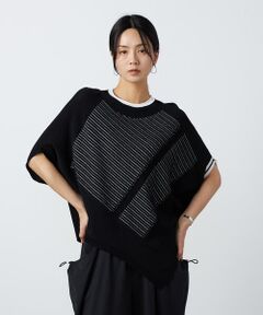 Precious Mild / プレシャスマイルド ニット・セーター | 点々ストライプ ダイヤ型ニットプルオーバー