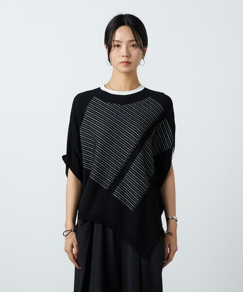 Precious Mild / プレシャスマイルド ニット・セーター | 点々ストライプ ダイヤ型ニットプルオーバー | 詳細6