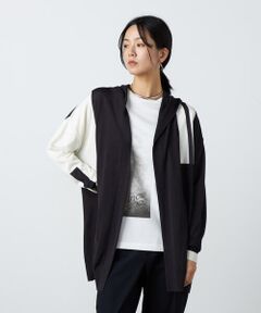Precious Mild / プレシャスマイルド カーディガン・ボレロ | ライン入りフード付き ニットカーディガン