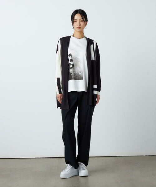 Precious Mild / プレシャスマイルド カーディガン・ボレロ | ライン入りフード付き ニットカーディガン | 詳細1