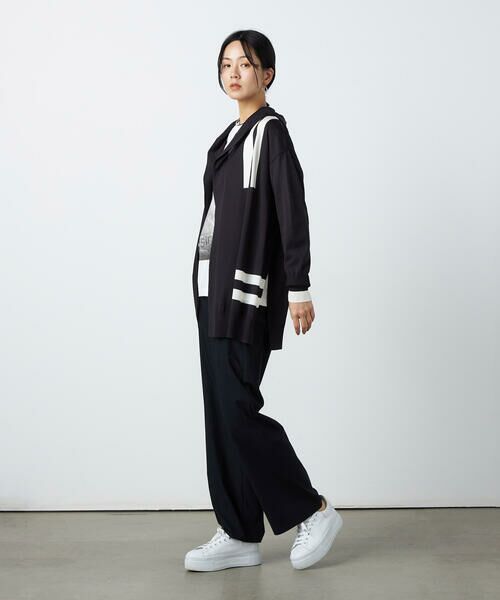 Precious Mild / プレシャスマイルド カーディガン・ボレロ | ライン入りフード付き ニットカーディガン | 詳細3