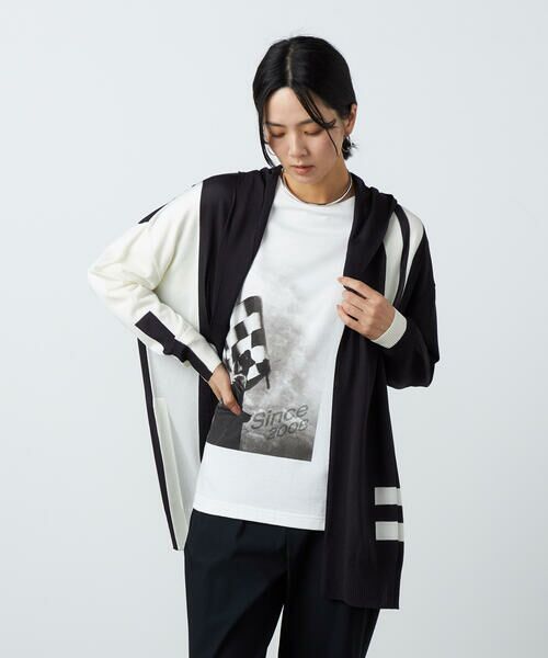 Precious Mild / プレシャスマイルド カーディガン・ボレロ | ライン入りフード付き ニットカーディガン | 詳細5