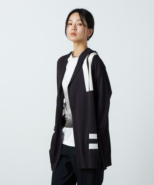 Precious Mild / プレシャスマイルド カーディガン・ボレロ | ライン入りフード付き ニットカーディガン | 詳細6