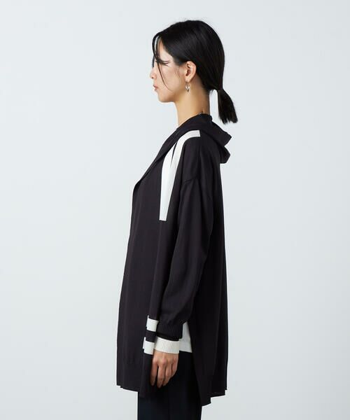 Precious Mild / プレシャスマイルド カーディガン・ボレロ | ライン入りフード付き ニットカーディガン | 詳細9