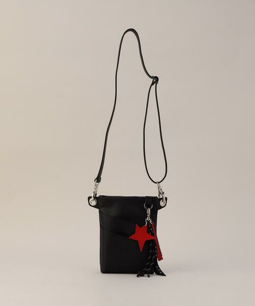 Precious Mild / プレシャスマイルド メッセンジャーバッグ・ウエストポーチ | チャーム付き ウエストポーチ（05:ブラック）