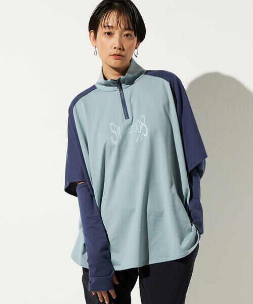 Precious Mild / プレシャスマイルド カットソー | アームカバー付き 配色プルオーバー | 詳細6