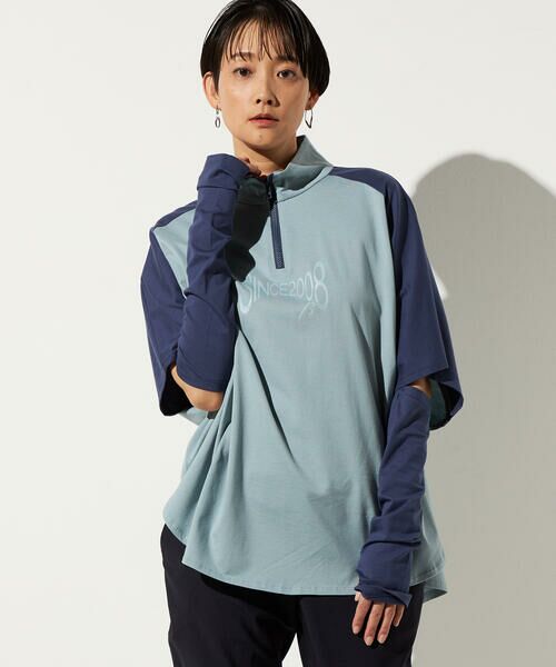 Precious Mild / プレシャスマイルド カットソー | アームカバー付き 配色プルオーバー | 詳細7