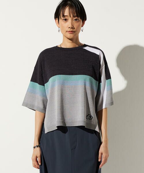 Precious Mild / プレシャスマイルド ニット・セーター | 三色ライン入り ニットプルオーバー | 詳細4