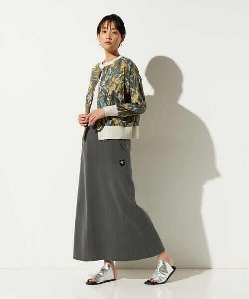 Precious Mild / プレシャスマイルド カーディガン・ボレロ | 【セットアップ対応】リーフプリント ニットカーディガン | 詳細1