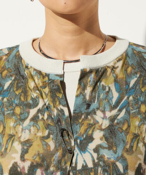 Precious Mild / プレシャスマイルド カーディガン・ボレロ | 【セットアップ対応】リーフプリント ニットカーディガン | 詳細6