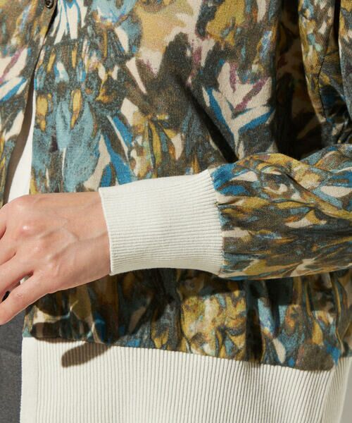 Precious Mild / プレシャスマイルド カーディガン・ボレロ | 【セットアップ対応】リーフプリント ニットカーディガン | 詳細7