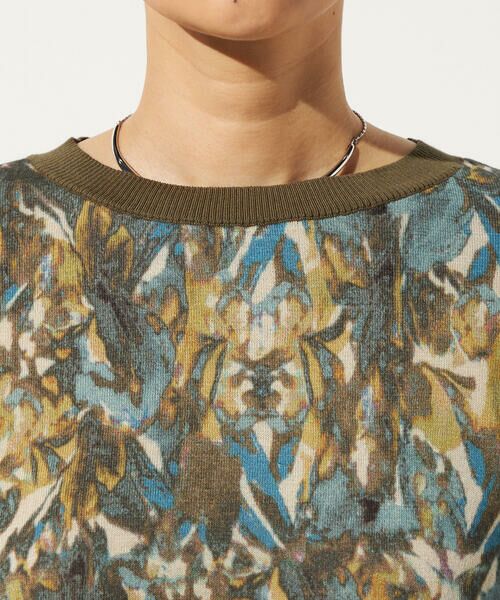 Precious Mild / プレシャスマイルド ニット・セーター | 【セットアップ対応】リーフプリント ニットプルオーバー | 詳細7