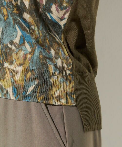 Precious Mild / プレシャスマイルド ニット・セーター | 【セットアップ対応】リーフプリント ニットプルオーバー | 詳細9