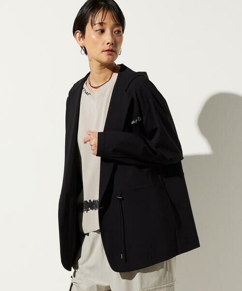 Precious Mild / プレシャスマイルド その他アウター | クールトリコット フードジャケット（05:ブラック）