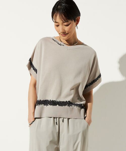 Precious Mild / プレシャスマイルド ニット・セーター | かすれライン ニットプルオーバー | 詳細3