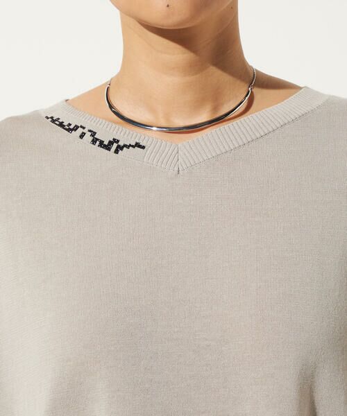 Precious Mild / プレシャスマイルド ニット・セーター | かすれライン ニットプルオーバー | 詳細7