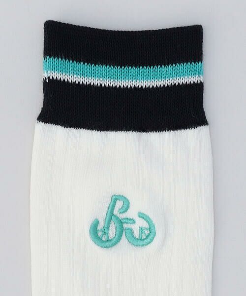 Precious Mild / プレシャスマイルド ソックス | サイクリング刺繍 リブソックス | 詳細1