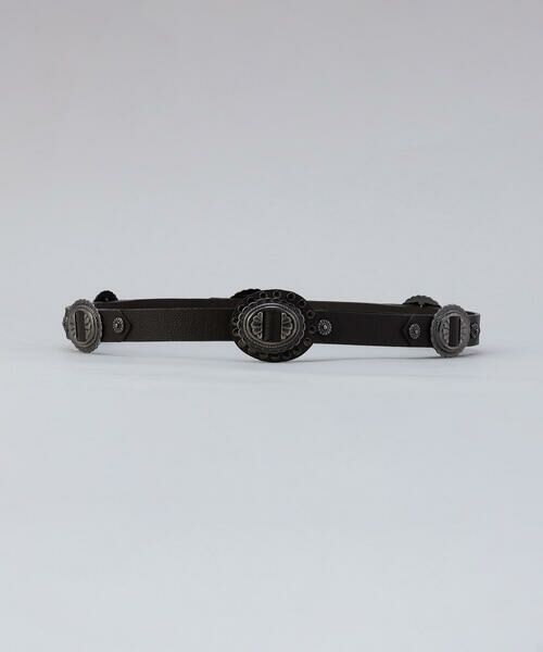 Precious Mild / プレシャスマイルド ベルト・サスペンダー | ヴィンテージ風 コンチョベルト（14:ブラウン）